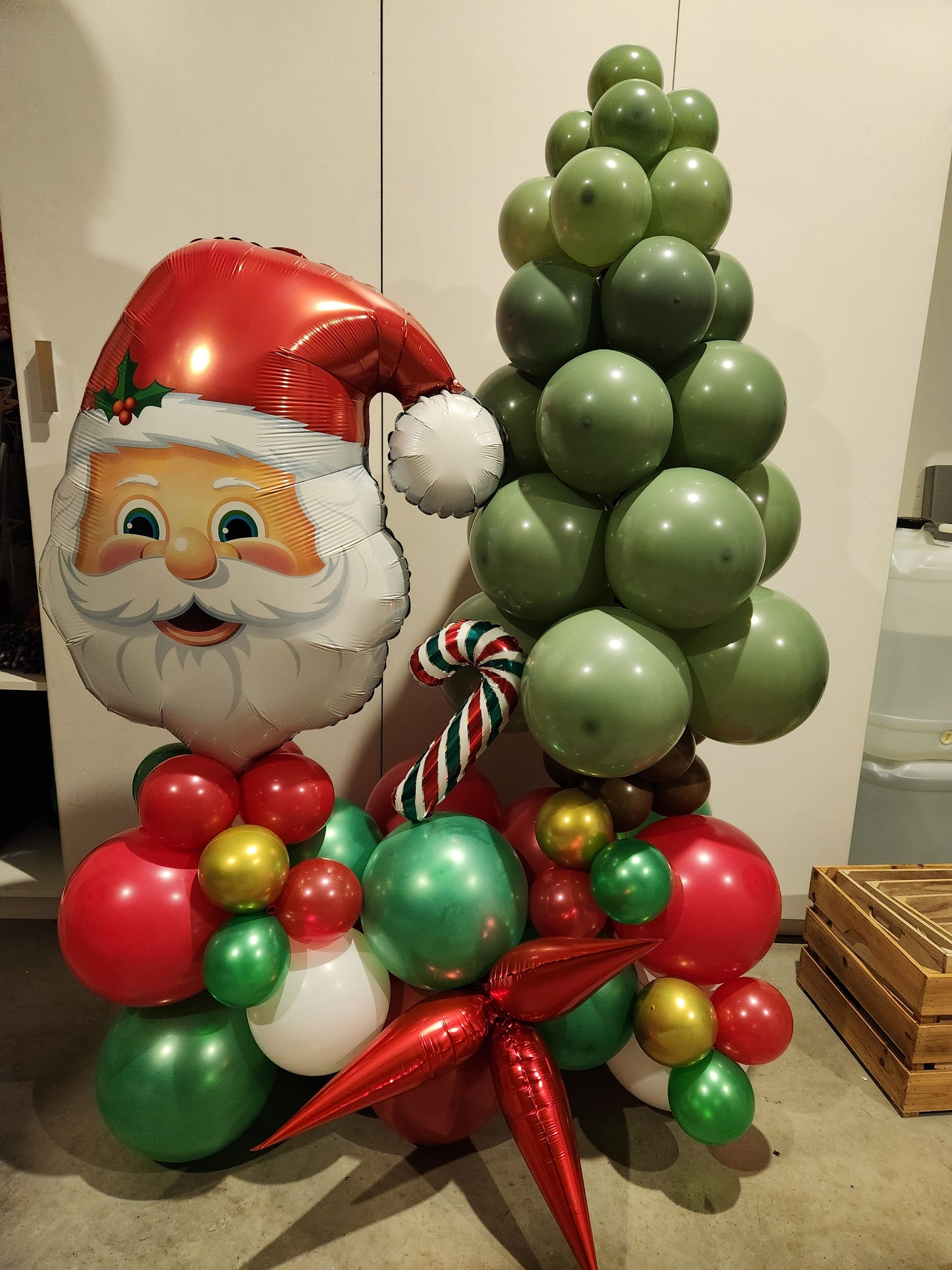 Large Christmas Balloon Arrangement