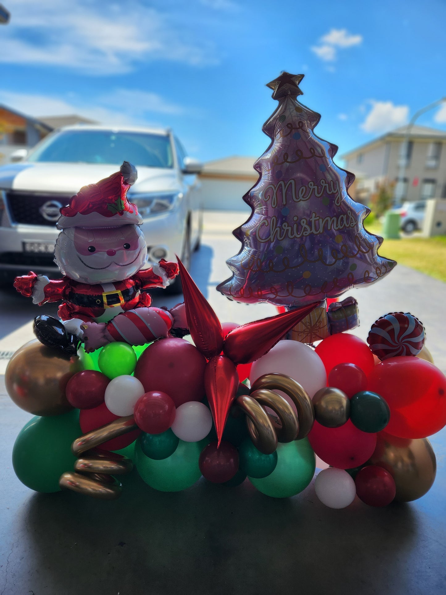 Large Christmas Balloon Arrangement