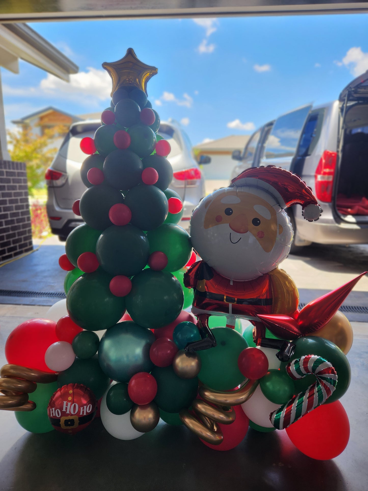 Large Christmas Balloon Arrangement