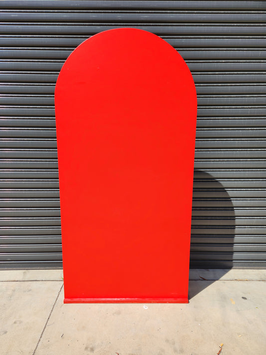 Red Arched Backdrop