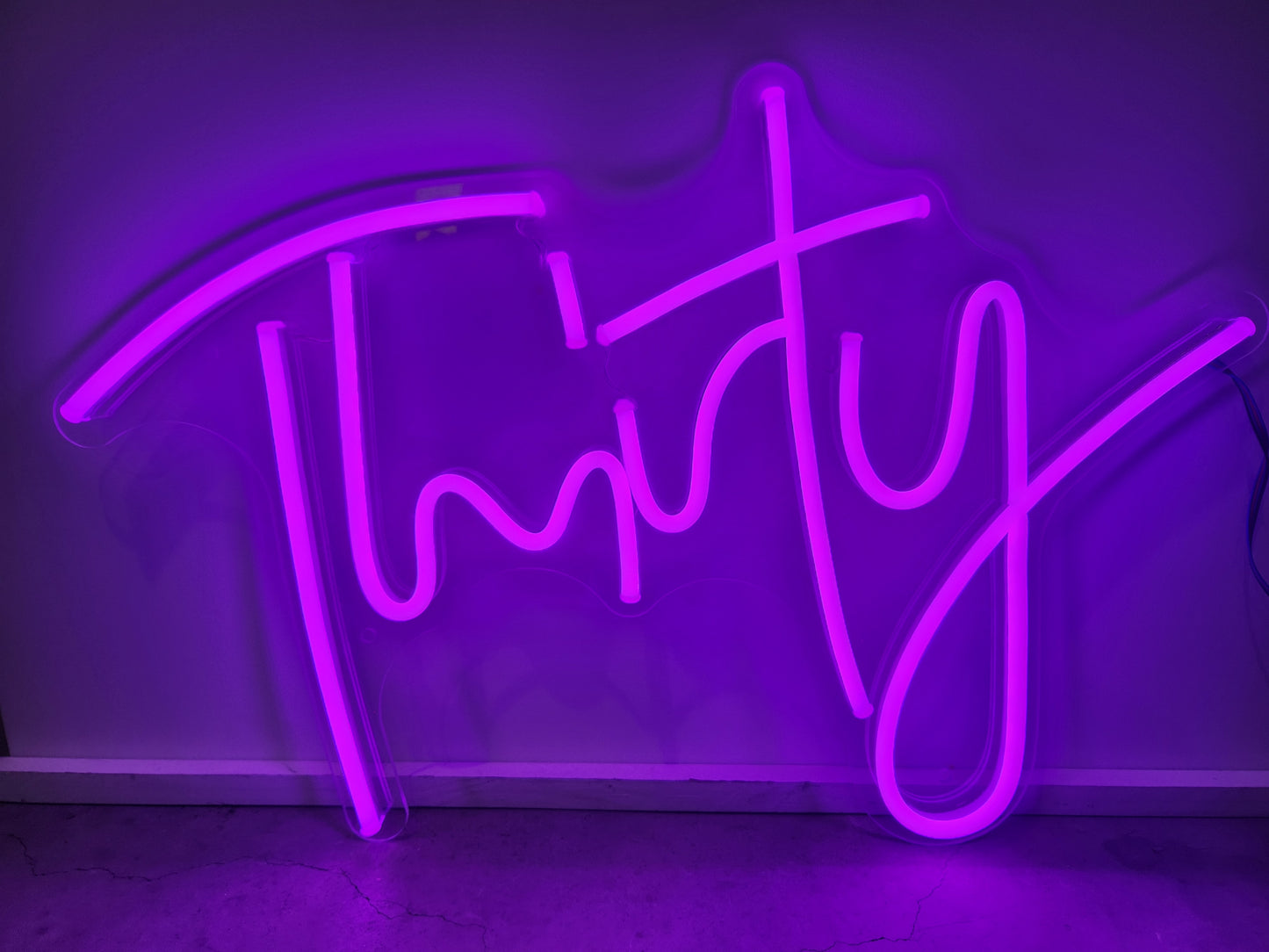 Thirty (30) Neon Sign