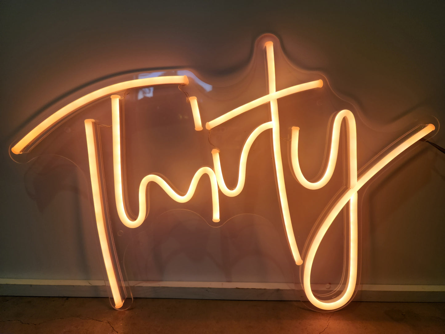 Thirty (30) Neon Sign