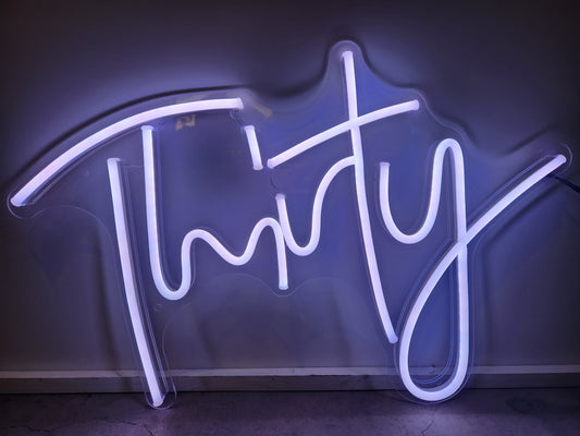 Thirty (30) Neon Sign