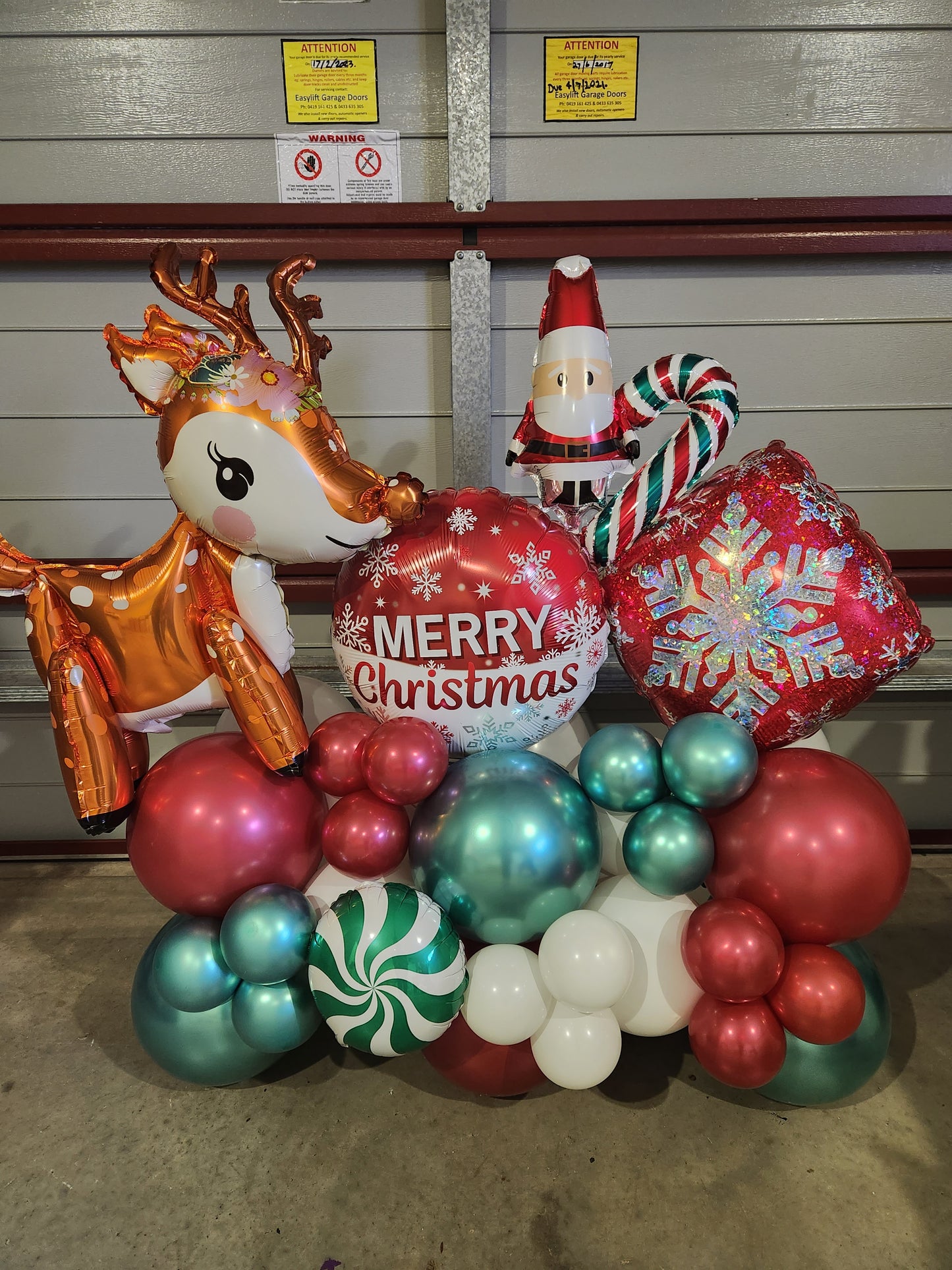 Large Christmas Balloon Arrangement