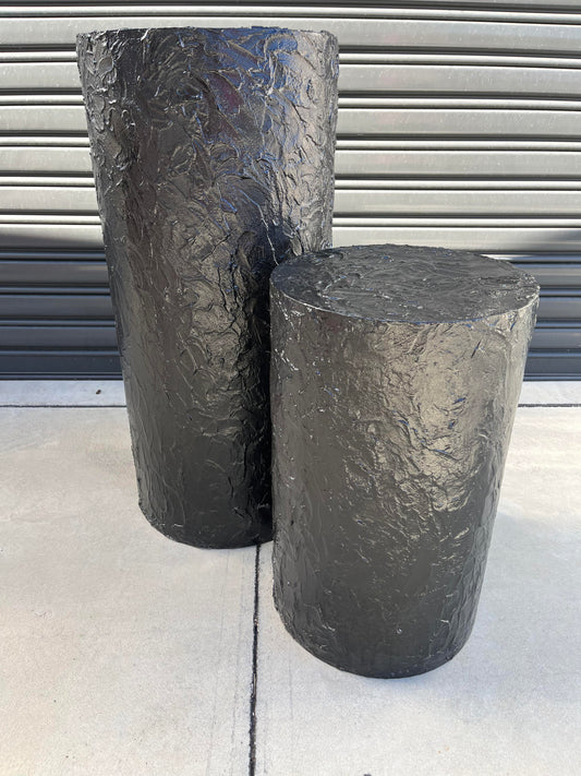 Black Textured Plinths