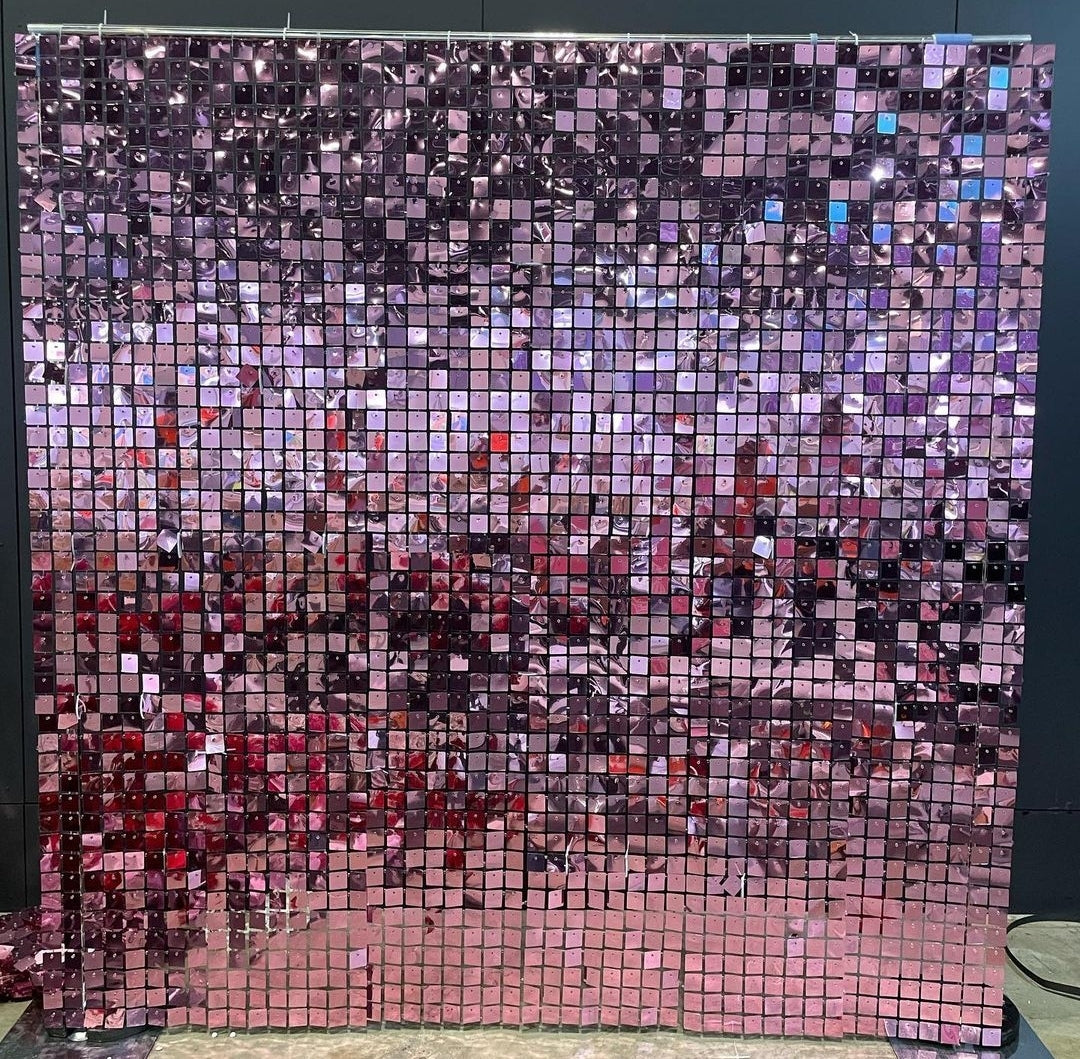 Pink Shimmer Wall