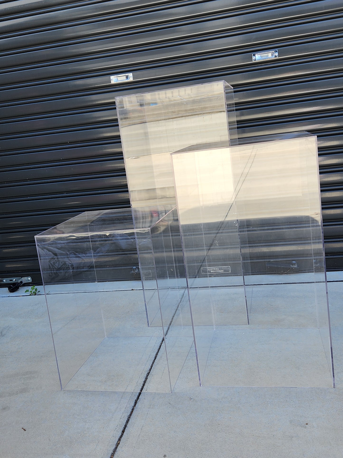 Clear Square Plinth
