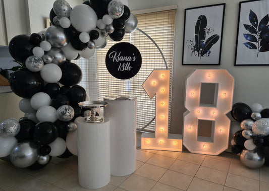 Round Black Disk 60cm