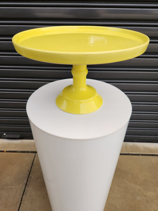 Yellow 30cm cake stand