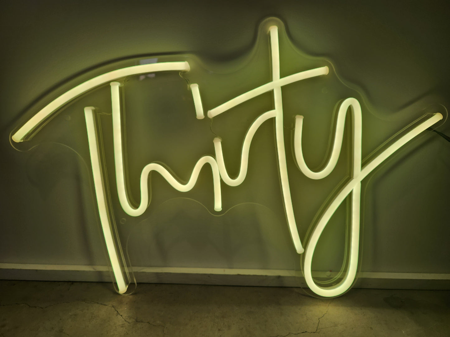 Thirty (30) Neon Sign