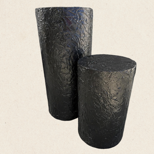 Black Textured Plinths