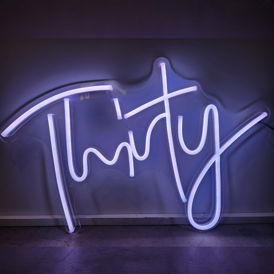 Thirty (30) Neon Sign