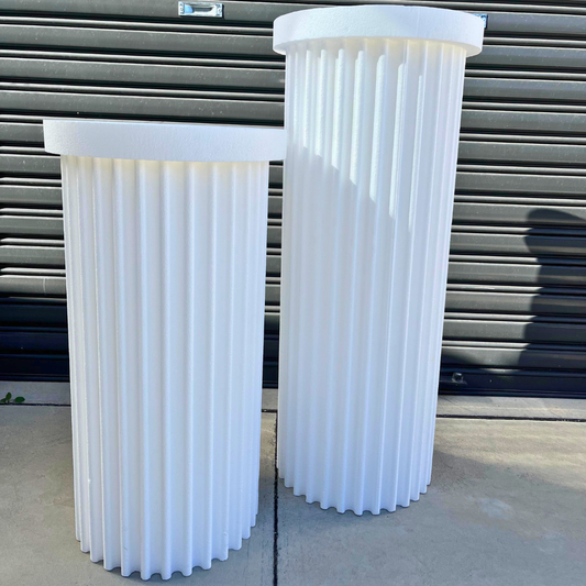 White Ripple Plinths