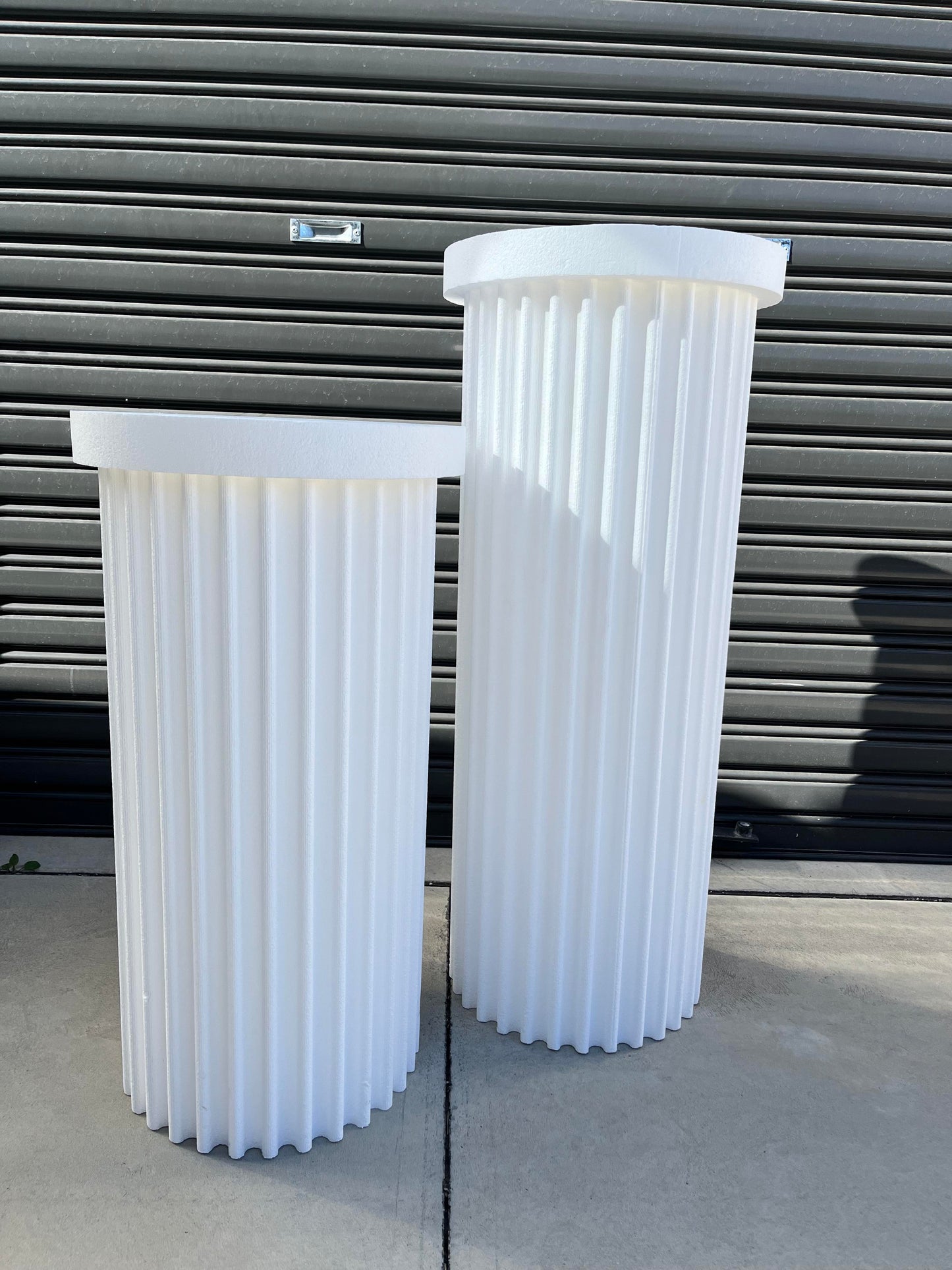 White Ripple Plinths