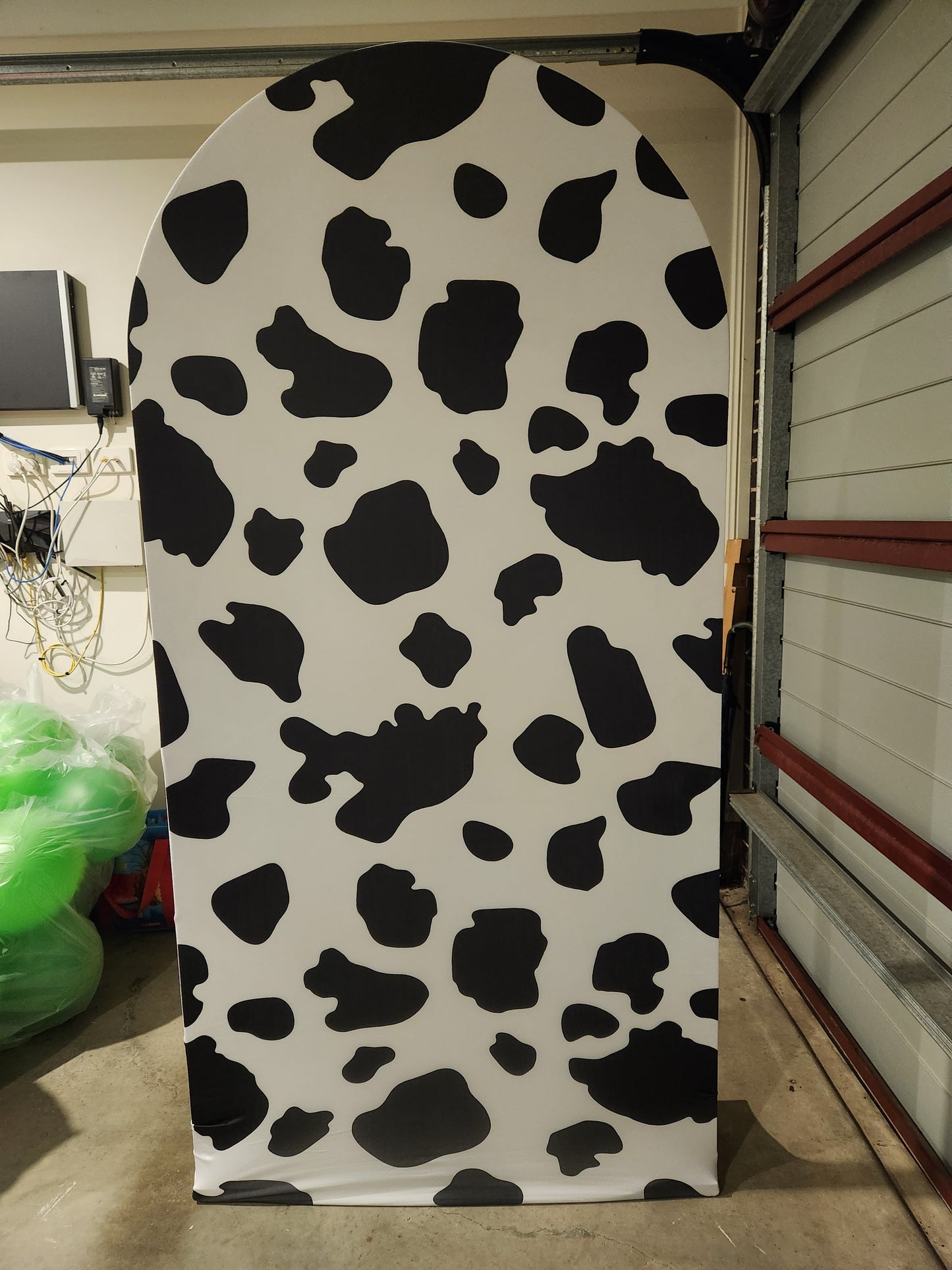 Cow print arch cover