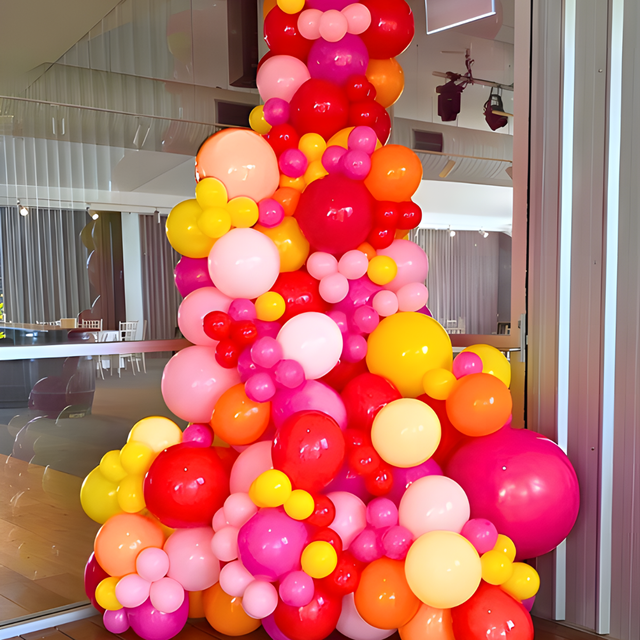 Light up numbers with garland