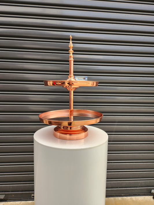 Rose Gold 2 Tier Cake Stand