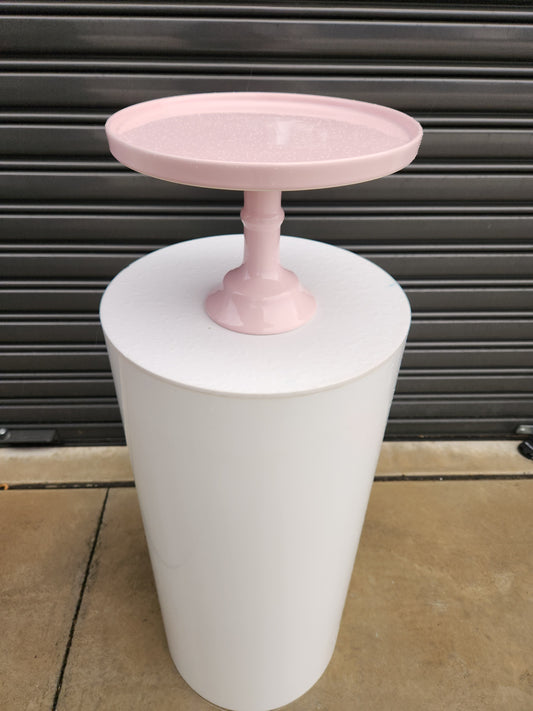 Pastel pink 30cm cake stand