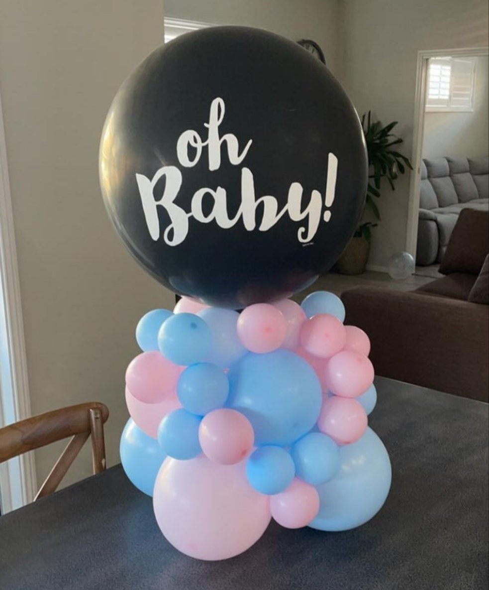 Confetti Filled Table Arrangement – Savy Balloons